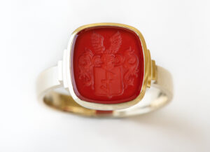 Siegelring mir Karneol, Gold
