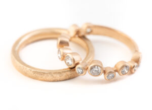 750/- Roségold , Diamanten